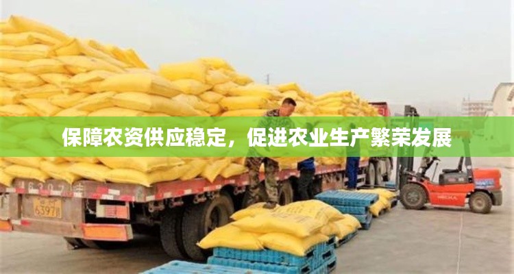 保障农资供应稳定，促进农业生产繁荣发展
