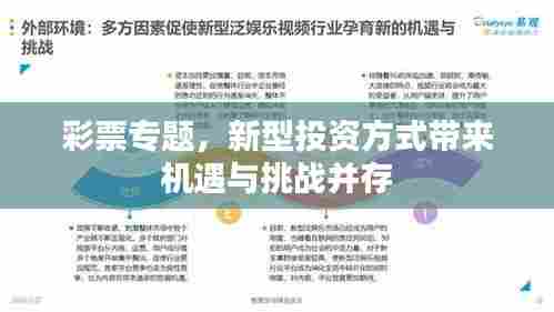 彩票专题,新型投资方式带来机遇与挑战并存