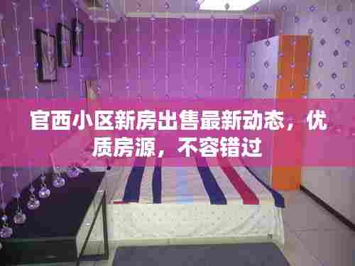 官西小区新房出售最新动态,优质房源,不容错过