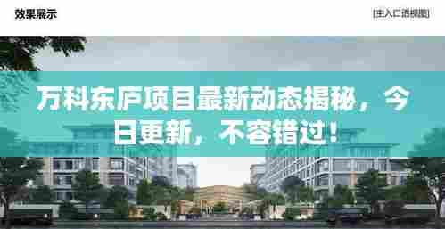 万科东庐项目最新动态揭秘,今日更新,不容错过!