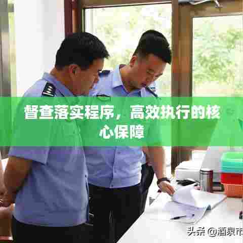 督查落实程序,高效执行的核心保障