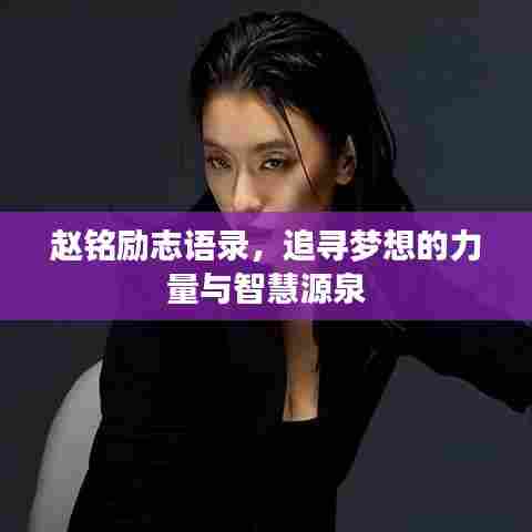 赵铭励志语录,追寻梦想的力量与智慧源泉