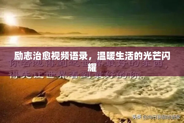 励志治愈视频语录，温暖生活的光芒闪耀