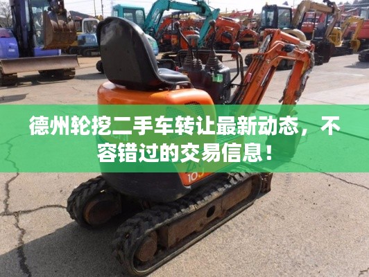德州轮挖二手车转让最新动态,不容错过的交易信息!