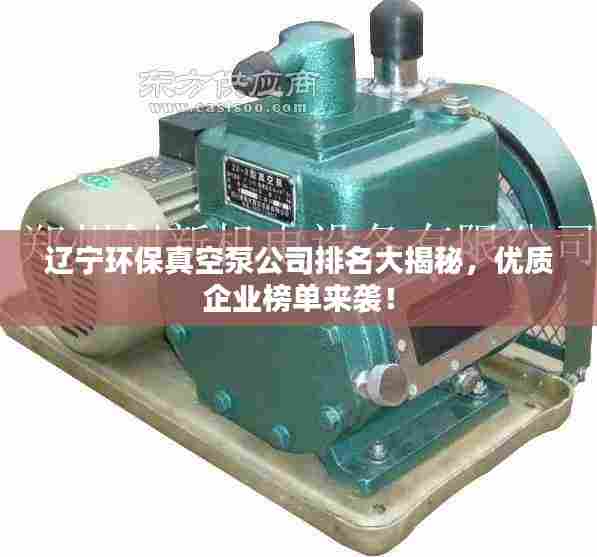 辽宁环保真空泵公司排名大揭秘,优质企业榜单来袭!
