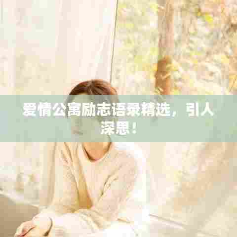 爱情公寓励志语录精选，引人深思！