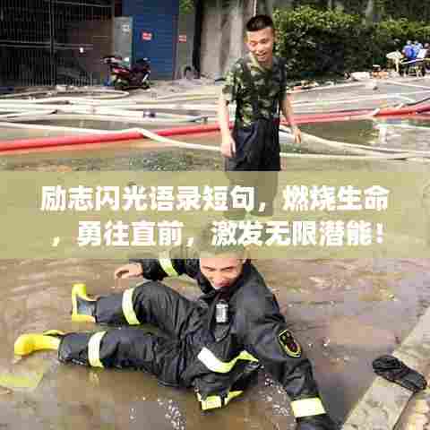 励志闪光语录短句,燃烧生命,勇往直前,激发无限潜能!