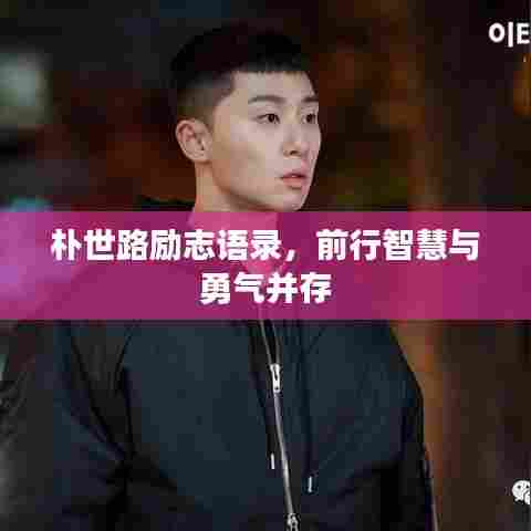 朴世路励志语录,前行智慧与勇气并存