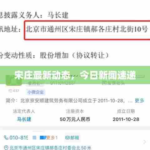 宋庄最新动态,今日新闻速递