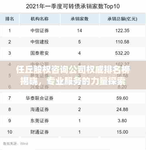 任丘股权咨询公司权威排名榜揭晓,专业服务的力量探索