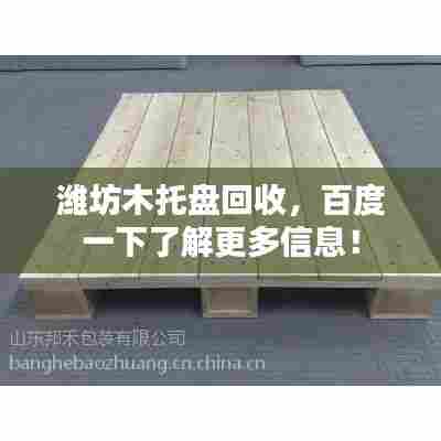 潍坊木托盘回收,百度一下了解更多信息!