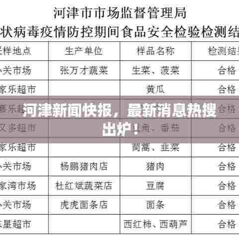 河津新闻快报，最新消息热搜出炉！