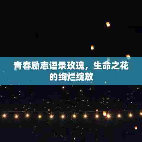 青春励志语录玫瑰，生命之花的绚烂绽放