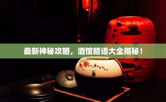 最新神秘攻略,酒馆暗语大全揭秘!