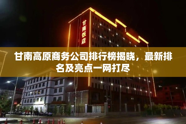 甘南高原商务公司排行榜揭晓，最新排名及亮点一网打尽