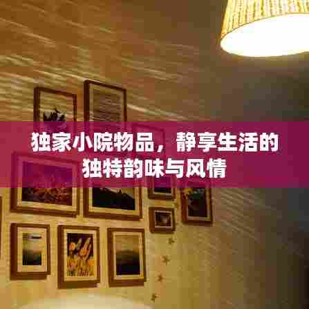 独家小院物品,静享生活的独特韵味与风情