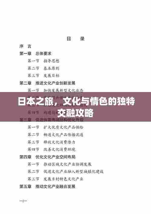 日本之旅,文化与情色的独特交融攻略