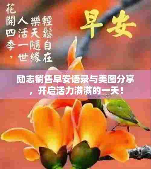 励志销售早安语录与美图分享，开启活力满满的一天！