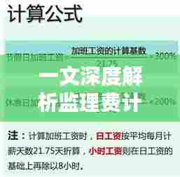 一文深度解析监理费计算,带你全面了解监理费用结构!百度热门推荐