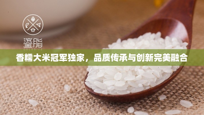 香糯大米冠军独家,品质传承与创新完美融合