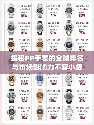 揭秘PP手表的全球排名与市场影响力不容小觑