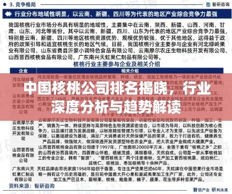 中国核桃公司排名揭晓,行业深度分析与趋势解读