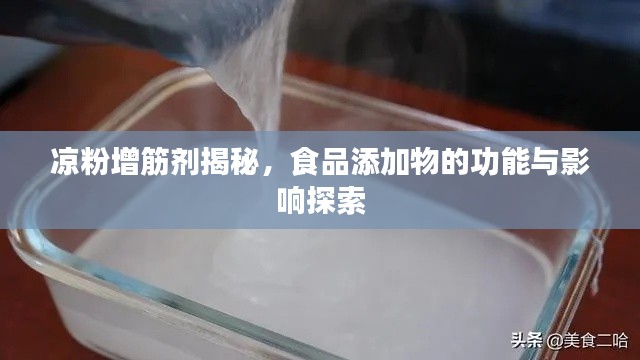 凉粉增筋剂揭秘,食品添加物的功能与影响探索