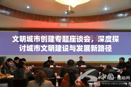文明城市创建专题座谈会，深度探讨城市文明建设与发展新路径