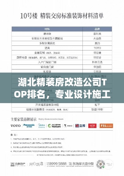 湖北精装房改造公司TOP排名,专业设计施工团队一览