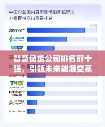 智慧储能公司排名前十强,引领未来能源变革风潮!