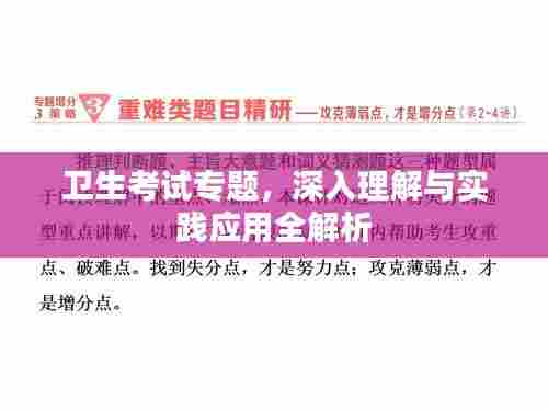 卫生考试专题,深入理解与实践应用全解析