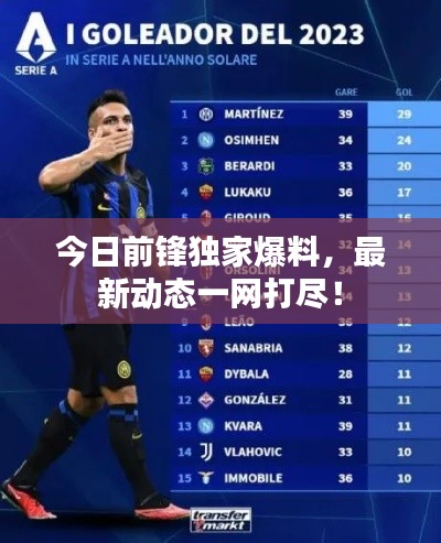 今日前锋独家爆料，最新动态一网打尽！