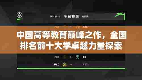 中国高等教育巅峰之作,全国排名前十大学卓越力量探索