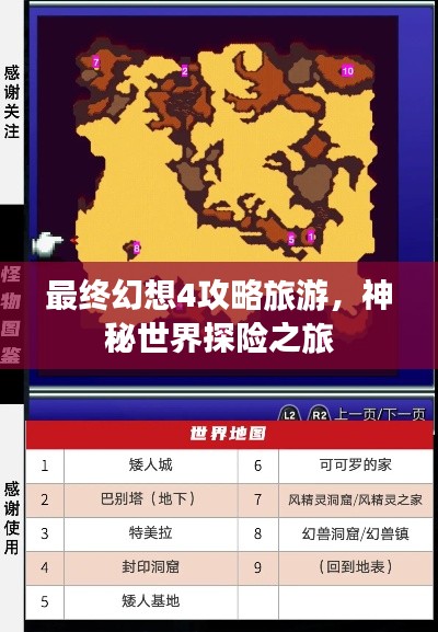 最终幻想4攻略旅游，神秘世界探险之旅