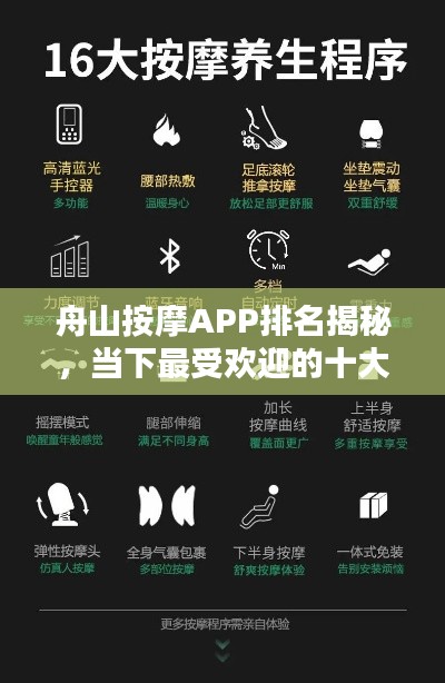 舟山按摩APP排名揭秘，当下最受欢迎的十大按摩应用解析