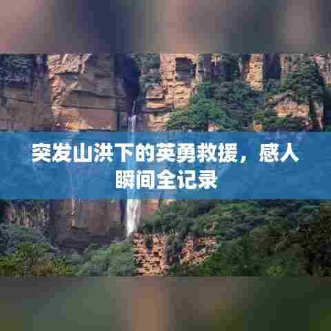 突发山洪下的英勇救援,感人瞬间全记录