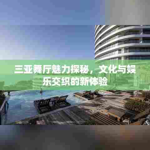 三亚舞厅魅力探秘,文化与娱乐交织的新体验